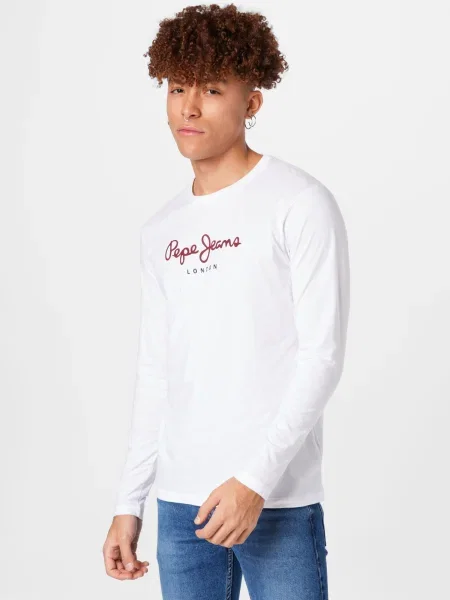 Pepe Jeans Tricou EGGO / roșu alb