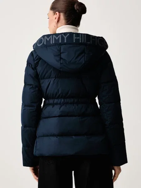 Tommy Hilfiger kurtka puchowa granatowa