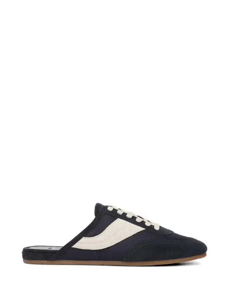 Papuci Vince din dantelă albastru