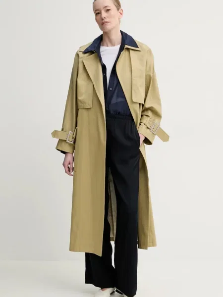 Gestuz trenci femei de tranzitie oversize verde