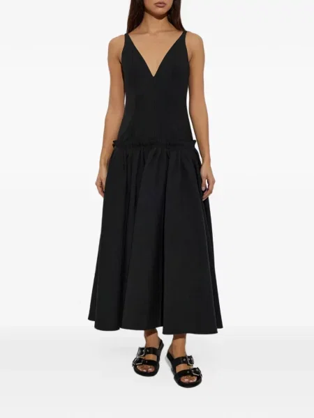 Rochie maxi Ami Paris de lână gri