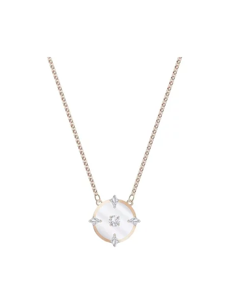 Naszyjnik Swarovski różowy