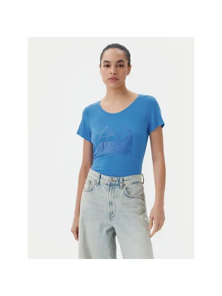 Liu Jo Beachwear T-shirt Regular Fit plava