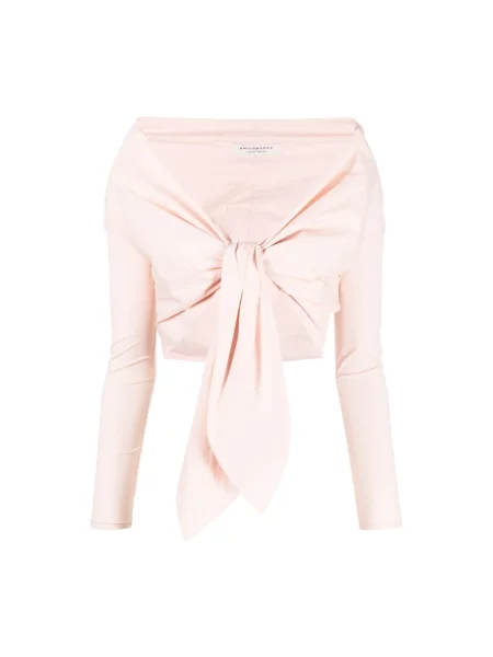 Krótka bluzka Philosophy Di Lorenzo Serafini różowa