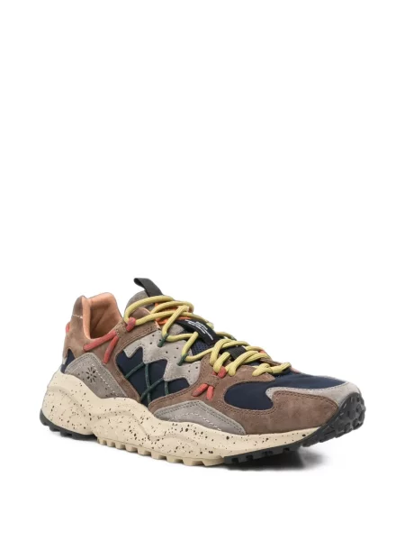 Sneakerși Flower Mountain cu model floral maro