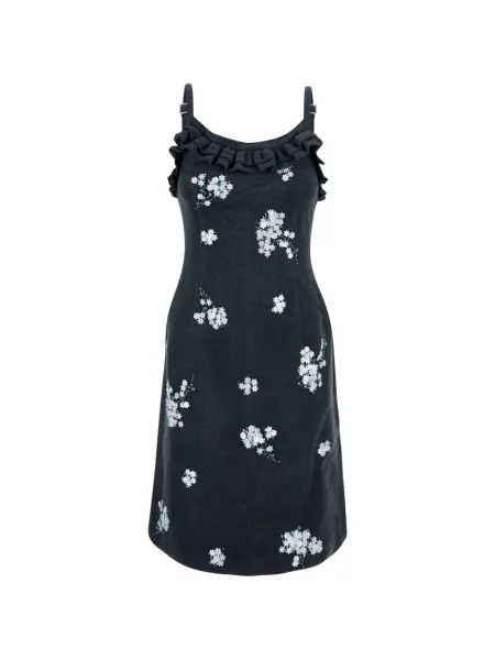 Rochie mini Shushu/tong cu model floral gri