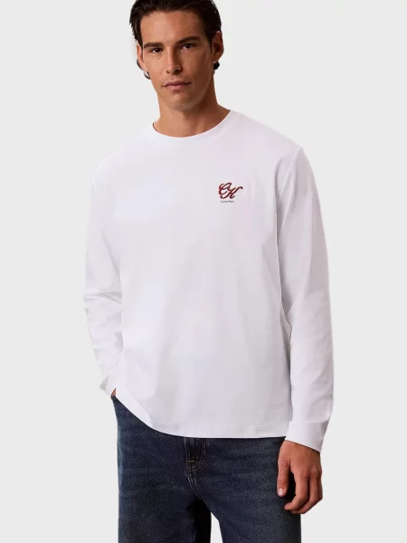 Лонгслив Calvin Klein Jeans белый