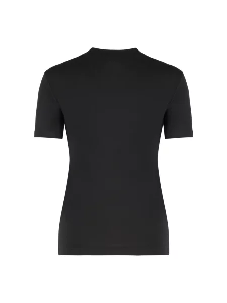 Koszulka Versace Jeans Couture z nadrukiem czarna