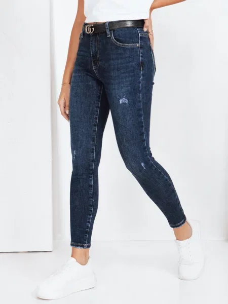 Jeansy skinny Dstreet granatowe