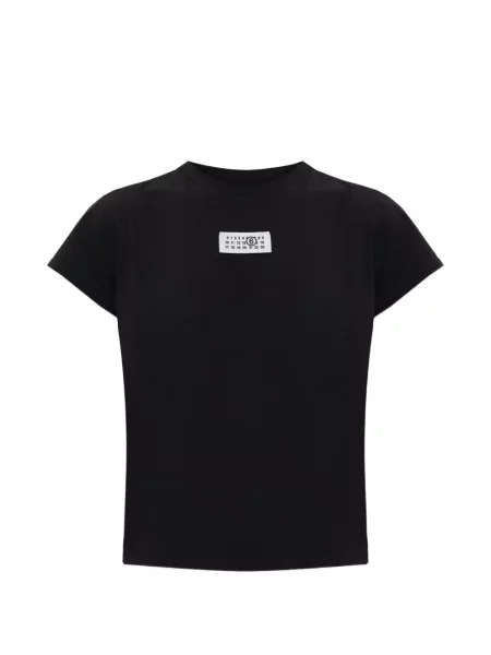 Tricou Mm6 Maison Margiela cu autograf negru