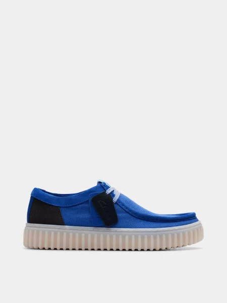 Clarks Напівчеревики Синій/чорний Текстиль чорні