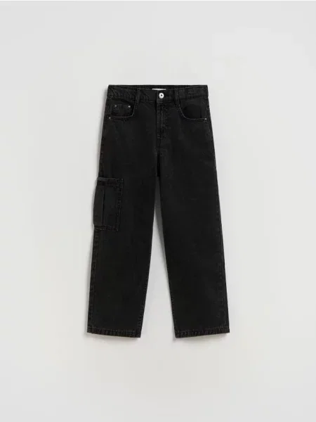 Reserved Джинси straight fit чорний