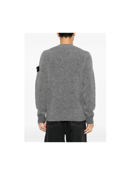 Sweter Stone Island z kamieniami szary