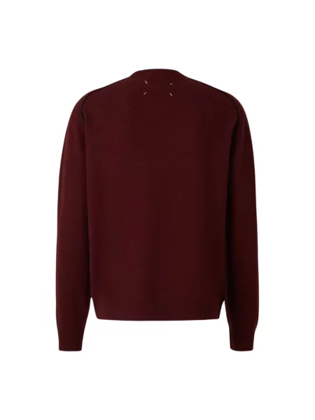 Sweter Maison Margiela wełniany czerwony