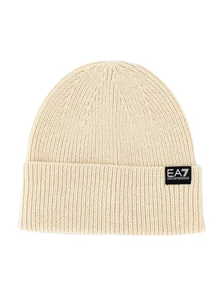 Czapka Emporio Armani Ea7 ze sznurkiem beżowa