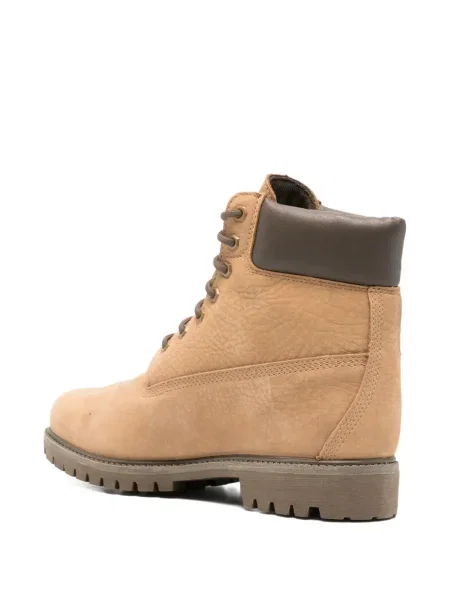 Botine Timberland cu șireturi din piele maro