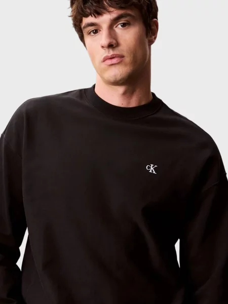 Махровый свитшот Calvin Klein Jeans черный