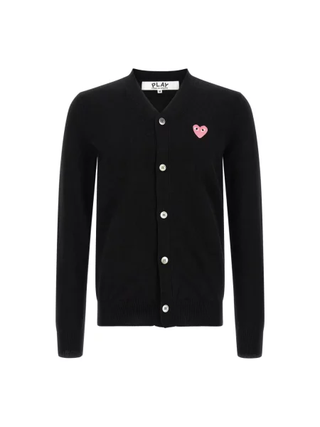 Kardigan Comme Des Garcons Play wełniany czarny