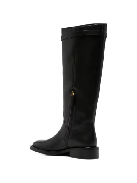 Botine Coccinelle din piele cu autograf negru