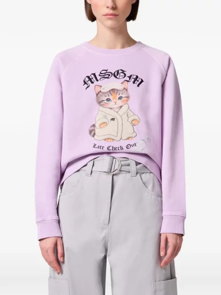 Pulover Msgm cu imagine violet