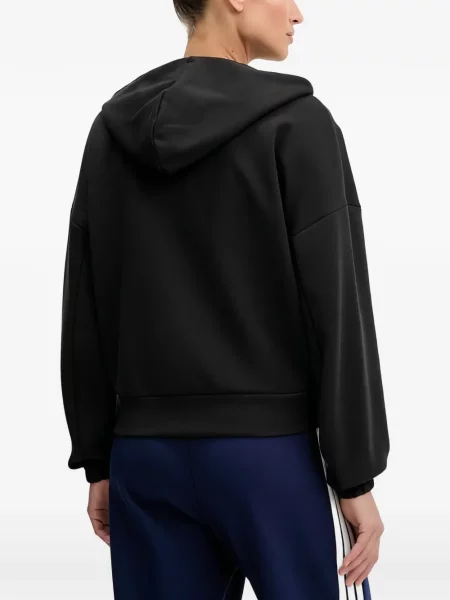 Ριγέ τρέξιμο μπλούζα Adidas από διχτυωτό κόκκινο