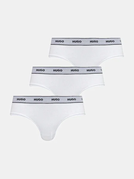 Nohavičky HUGO TRIPLET BRIEF STRIPE biela