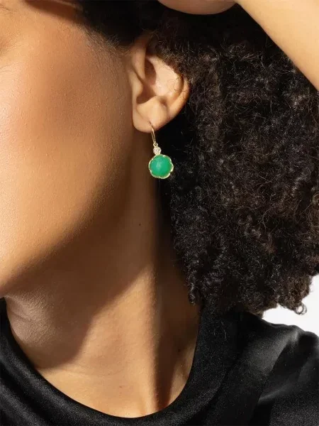 Diamant cercei Irene Neuwirth galben