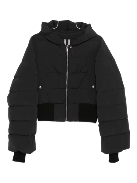 Geacă Rick Owens cu glugă negru