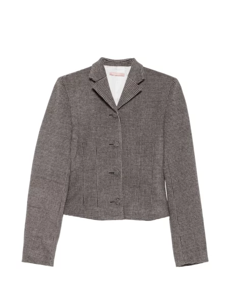 Sacou Maggie Marilyn cu model herringbone maro