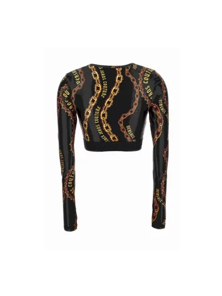 Top Versace Jeans Couture czarny
