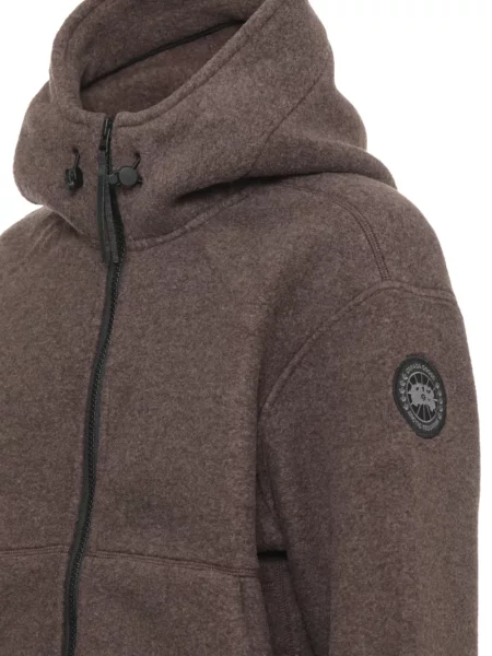 Geacă bomber Canada Goose din fleece maro