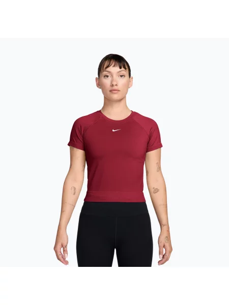 Tricou de antrenament pentru femei Nike Pro Seamless tough red/white alb