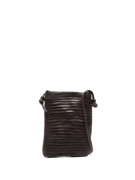 Body Sommet plisowany brązowy