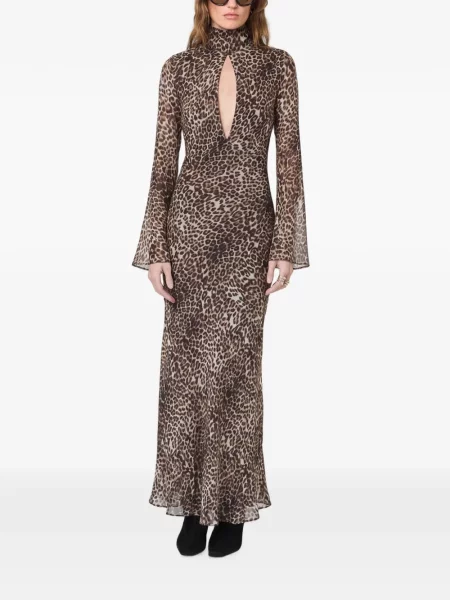 Rochie Nicholas cu imagine cu model leopard