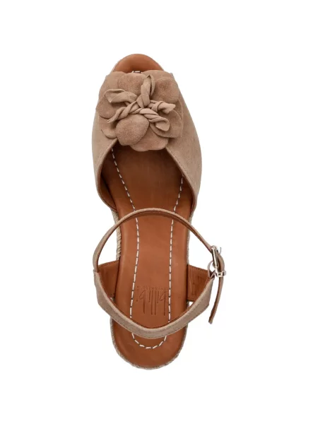 Virágos éksarkú aplikált espadrilles Billi Bi