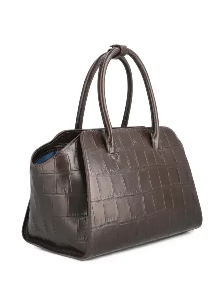 Geantă shopper Kaai din piele maro