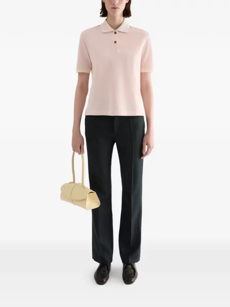 Pantaloni Jil Sander de lână albastru