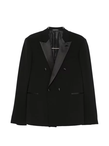 Costum Emporio Armani cu două rânduri de nasturi negru