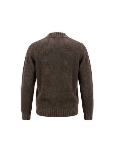 Sweter z golfem Bob wełniany brązowy
