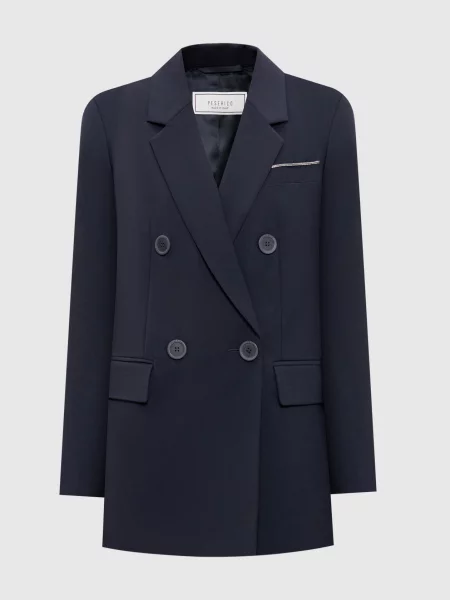 Двобортний жакет з вовни Peserico синій