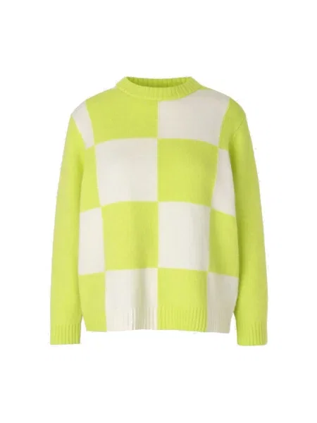 Sweter Baum Und Pferdgarten w kratkę