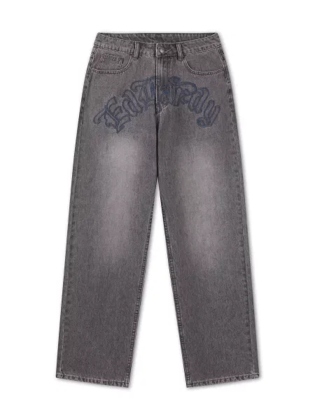 Ed Hardy Džíny modrá červená šedá