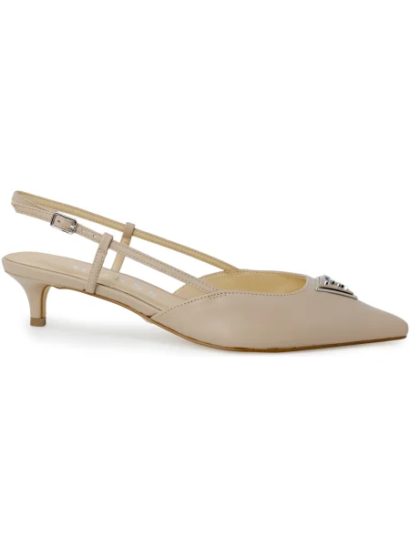Sandale Guess cu toc jos bej