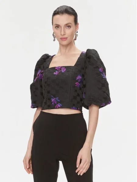 Custommade Blúzka Saia Regular Fit čierna