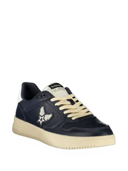Sneakerși Avirex cu autograf albastru