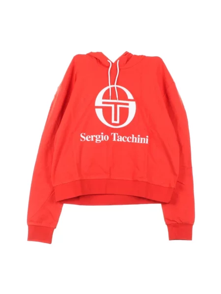 Bluza z kapturem Sergio Tacchini z kapturem czerwona