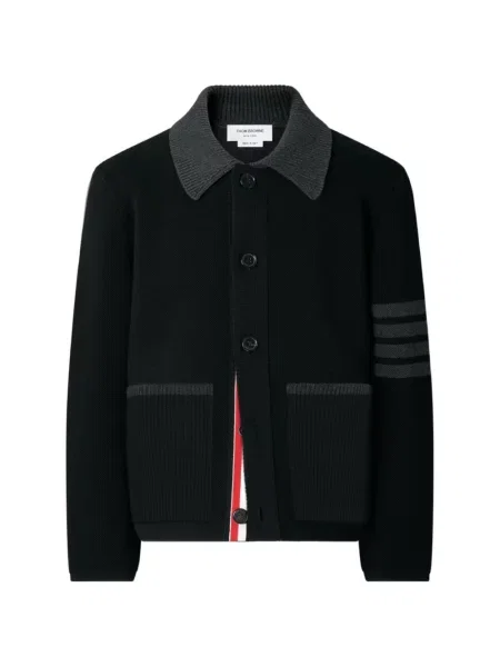 Geacă Thom Browne de lână negru