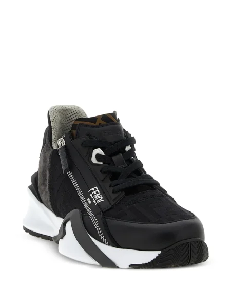 Sneakerși Fendi din jacard negru