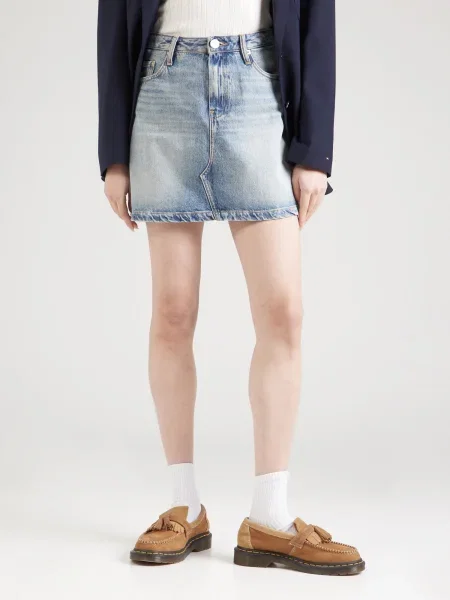 Tommy Hilfiger Džinsinis sijonas mėlyna