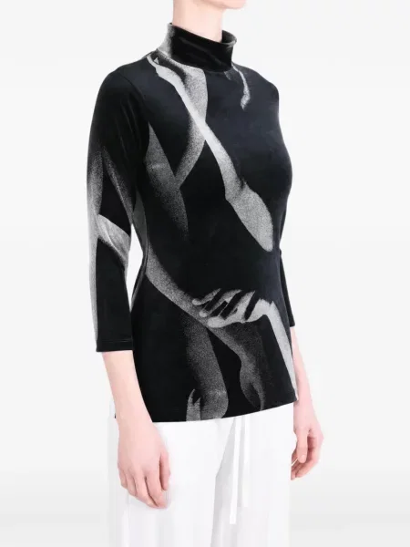 Top Issey Miyake cu imagine negru